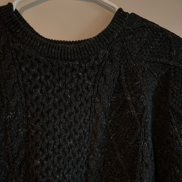 Polo Ralph Lauren 100% Cotton Men’s Cable Knit Dark Gray Sweater - Picture 4 of 5